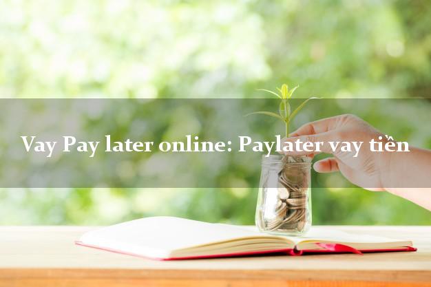 Vay Pay later online: Paylater vay tiền bằng CMND/CCCD